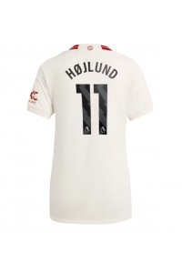 Manchester United Rasmus Hojlund #11 Jalkapallovaatteet Naisten Kolmaspaita 2023-24 Lyhythihainen